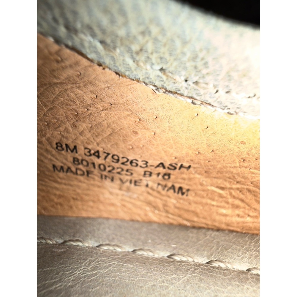 Frye Regina Ballet Flats Ash Gray Tan Women's Size 8 leather - Picture 7 of 7